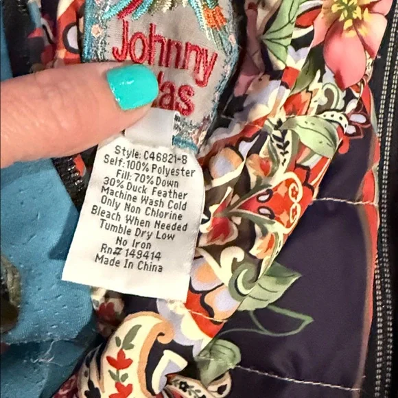 Johnny Was Santa Fe Down reversible Parka XS - Picture 16 of 16